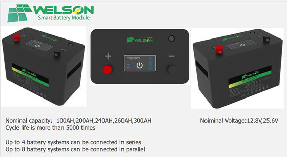 Pin di động RV Lifepo4 Chu kỳ tuổi thọ Pin 24V Li Ion Năng lượng mặt trời Xe Golf Ul được liệt kê